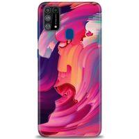 Samsung Galaxy M31 Kılıf HD Baskılı Kılıf - Renkler + Tam Ekran Koruyucu