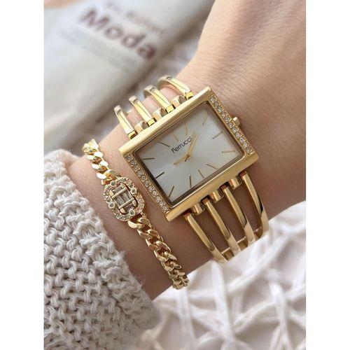 Ferrucci Kadın Kol Saati+Bileklik Özel Seri Çelik Kordon Kararma Renk Atma Yapmaz VS.BLKT.0747