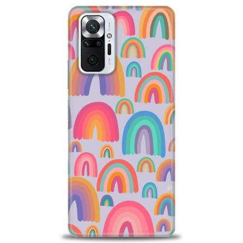 Xiaomi Redmi Note 10 Pro Kılıf HD Baskılı Kılıf - Gökkuşakları + Tam Ekran Koruyucu