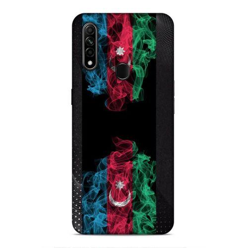 Oppo A31 Uyumlu Kılıf Azarbaijan (5) Koruma Kabı Azeri Bayrak İllustre