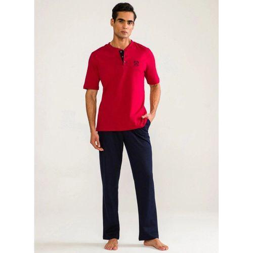 D's Damat 02000 Kısa Kol 3'lü Erkek  Pijama Takımı