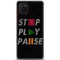 Samsung Galaxy A81 / Note 10 Lite Kılıf HD Baskılı Kılıf - Stop Play + Tam Ekran Koruyucu