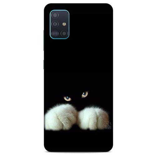 Lopard Samsung Galaxy A51 Uyumlu Kılıf Kediler (50) Shockproof Kılıf Patiler