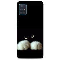 Lopard Samsung Galaxy A51 Uyumlu Kılıf Kediler (50) Shockproof Kılıf Patiler
