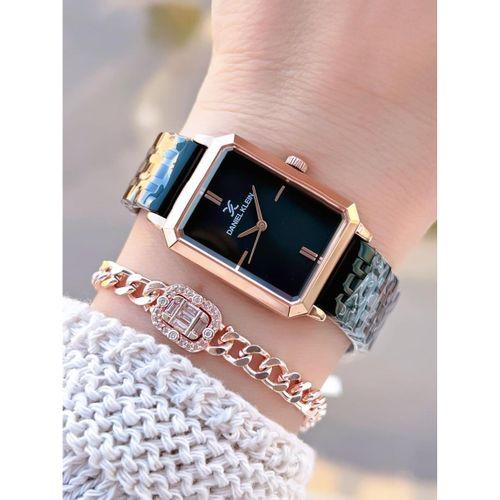 Daniel Klein Çelik Kordonlu 2 Yıl Garantili 3 Atm Suya Dayanıklı Kadın Kol Saati+Bileklik BD13785.10