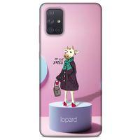 Samsung Galaxy A71 Kılıf FunnyMaX (8) Baskılı Kılıf Pembe Mavi