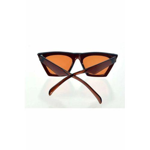 Kahverengi Çerçeve Cat Eye Kadın Güneş Gözlüğü - Moda Gözlük
