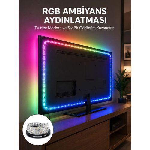 Müzikle Senkronize Led Şerit Tv Aydınlatma Yeni Nesil