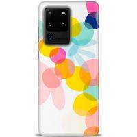 Samsung Galaxy S20 Ultra Kılıf HD Baskılı Kılıf - Color Flowers + Tam Ekran Koruyucu