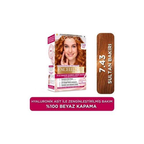 L'Oreal Paris L'Oréal Paris Excellence Creme 7.43 Sultan Bakırı Saç Boyası