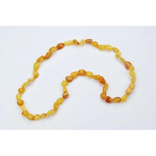 Kızarmış   Doğal Kesim Damla Kehribar Yetişkin Kolye