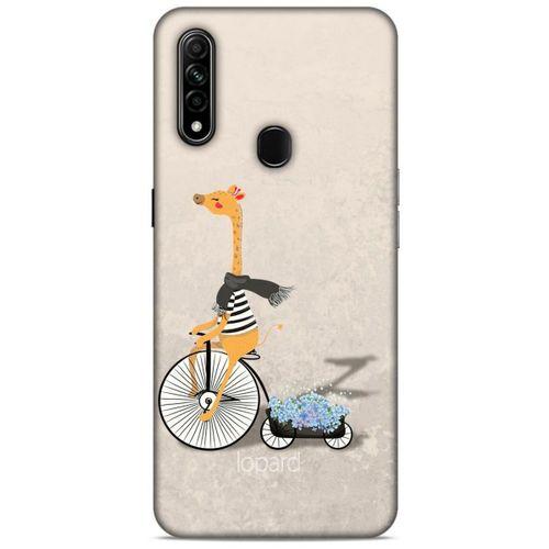 Oppo A31 Kılıf FunnyMaX (17) Tasarım Kılıf Bej Zürafa
