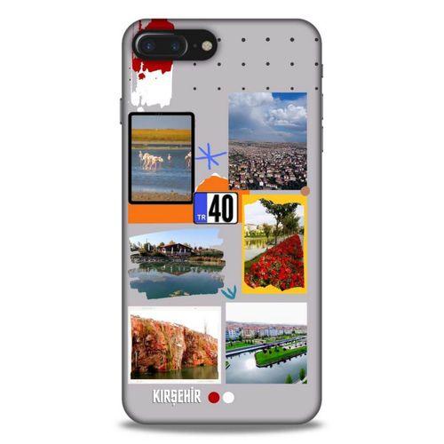 Lopard Apple Iphone 8 Plus Uyumlu Kılıf Şehirli ※ (40) Kırşehir Fit Silikon Kılıf