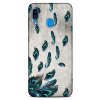 Samsung Galaxy A30 Kılıf Desenli Özel Seri Tüyler (16) Kalın Kılıf