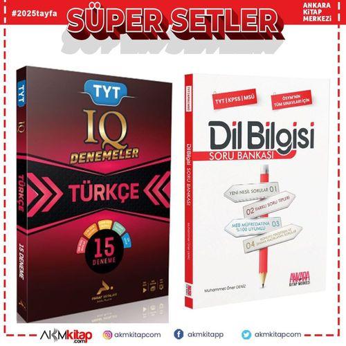 Paraf TYT IQ Türkçe Deneme ve AKM Dil Bilgisi Soru Bankası Seti 2 Kitap