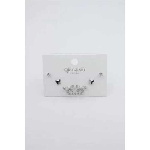 Çoklu Set Küpe - Gümüş