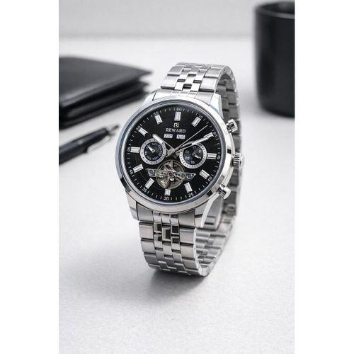 Reward Otomatik İç Fonksiyonlar Aktif 50 Mt Suya Dayanıklı Çelik Kordn Erkek Kol Saati VS.BLKT.0869