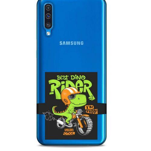 Zoologix (58) Samsung Galaxy A50 Şeffaf Kılıf Silikon Desenli