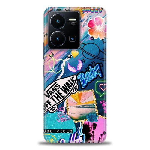 Tecno Spark Go 2023 Kılıf HD Baskılı Kılıf - Happy Vans + Tam Ekran Koruyucu