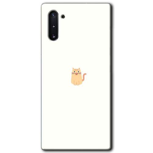 Galaxy Note 10 Kılıf HD Desen Baskılı Arka Kapak - Cat Minimalism
