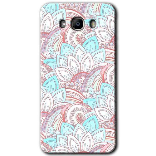 MRCİLETİSİM MRCİLETİSİM Samsung Galaxy J7 2016 Kılıf HD Desen Baskılı Arka Kapak + Temperli Cam - Çin Mandala 1