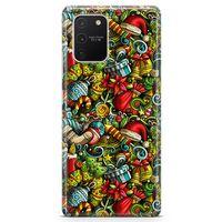 Samsung Galaxy S10 Lite Kılıf Mery Christmas Doodle Arka Kapak Koruma Desenli Full Koruyucu