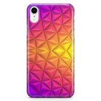 Apple iPhone XR Kılıf Elmas Rainbow Arka Kapak Koruma Desenli Full Koruyucu