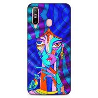 Lopard Samsung Galaxy A60 Uyumlu Kılıf Sürreal Yüzler ♀ (45) Liquid Air Kılıf Baskılı