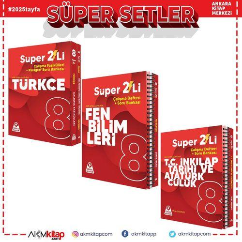 Örnek Akademi 8.Sınıf Süper İkili Türkçe Fen ve İnkılap Seti 3 Kitap