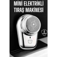 Seyahat Tipi Tıraş Makinesi Taşınabilir Kablosuz Mini Paslanmaz Çelik