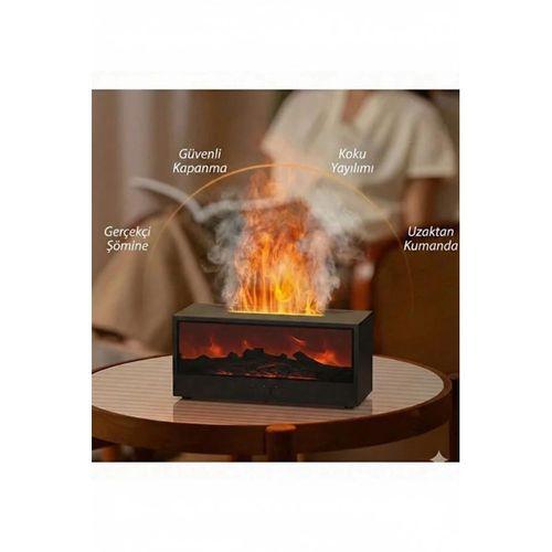 A4 Şömine Esintili Aromaterapi Difüzörü Ultrasonik Hava Nemlendici