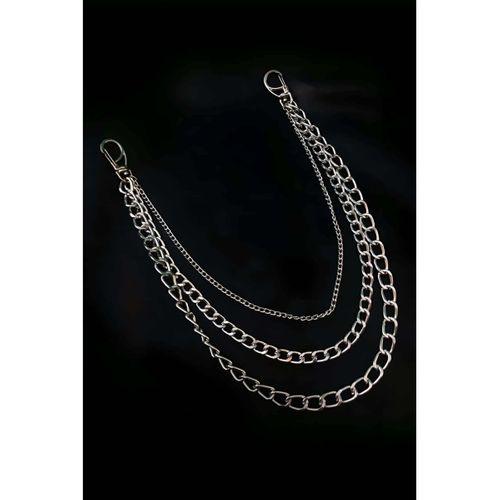 Arkadan Bağlamalı Şık Zincirli Choker Boyun Aksesuar