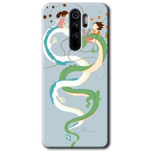 Potkal Hediye Fabrikası Xiaomi Redmi Note 8 Pro Kılıf HD Desen Baskılı Arka Kapak - Snake Friendship
