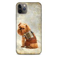 Apple Iphone 11 Pro Max Kılıf Köpek Kıyafetleri (25) Antişok Kapak Brussels Griffon Sweatshirt