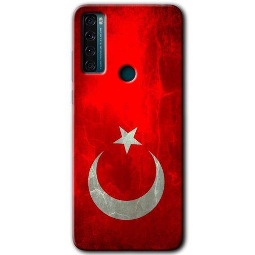 TCL 20 SE Kılıf HD Desen Baskılı Arka Kapak - Albayrak