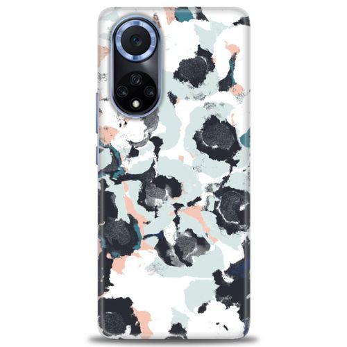 Huawei Nova 9 Kılıf HD Baskılı Kılıf - Sanatsal Siyah + Tam Ekran Koruyucu