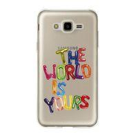 Samsung J7 Core The World Is Yours Premium Şeffaf Silikon Kılıf