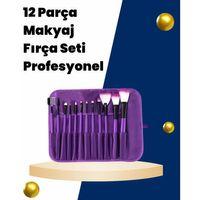 Profesyonel Makyaj Uygulamalarına Özel 12 Parça Kompakt Ve Hafif Makyaj Fırça Seti