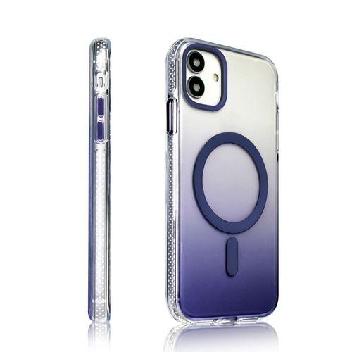 Apple iPhone 11 Kılıf M-safe Şarj Özellikli Transparan Renk Geçişli Zore Toros Kapak