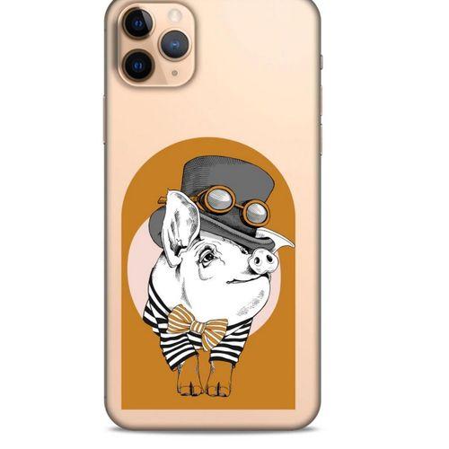 Zoologix (37) Apple Iphone 11 Pro Şeffaf Kılıf Silikon Desenli