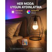 Kumanda Destekli Çok Renkli Akıllı Led Ampul Yeni Nesil