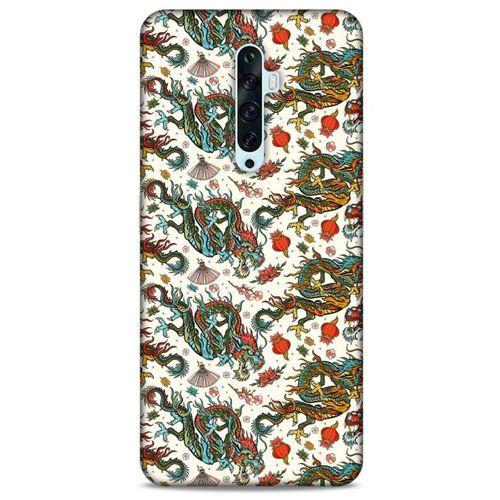 Oppo Reno 2z Kılıf Dragons (20) Koruyucu Kılıf Ejderha Japon