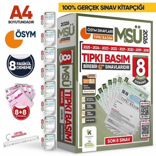 2026 MSÜ ÖSYM Çıkmış Soru 8li Tıpkı Basım ve Teşkilatın 5lisi Özgün Deneme 2li Set Türkiye Geneli