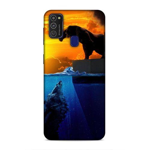 Samsung Galaxy M21 Uyumlu Kılıf BMovie (32) Soft Silikon Kılıf Godzilla