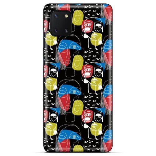 Lopard Huawei Y5P Uyumlu Kılıf Sürreal Yüzler ♀ (8) Baskılı Kılıf Desenli