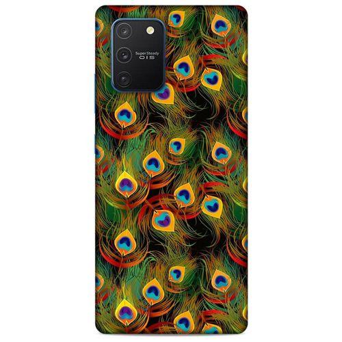 Samsung Galaxy S10 Lite Kılıf Desenli Özel Seri Tüyler (12) Koruyucu Silikon