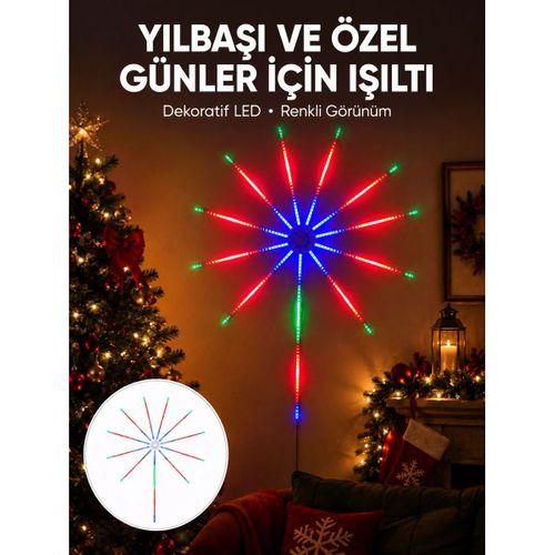 Akıllı Rgb Led Havai Fişek Duvar Lambası Kumandalı Ve Uygulama Kontrollü Yeni Nesil