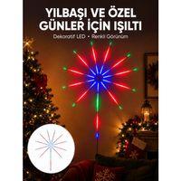 Akıllı Rgb Led Havai Fişek Duvar Lambası Kumandalı Ve Uygulama Kontrollü Yeni Nesil