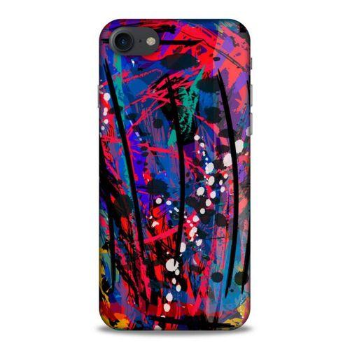 Lopard Apple Iphone 7 Uyumlu Kılıf Soyut Sanat (46) Desenli Core Armor Kılıf