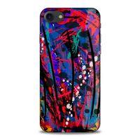 Lopard Apple Iphone 7 Uyumlu Kılıf Soyut Sanat (46) Desenli Core Armor Kılıf